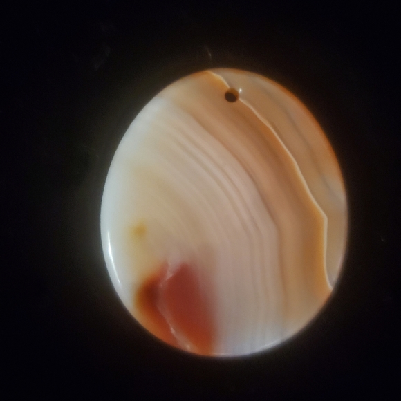 New Hand Carved Virgo Red Onyx Agate Oval Pendant Amulet. - Picture 4 of 13